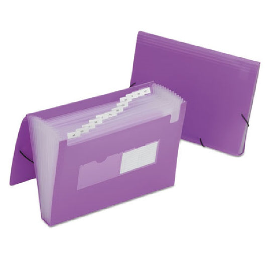 EXPANDING FILE FOLDERS AND STORAGE, LETTER SIZE - PURPLE CS