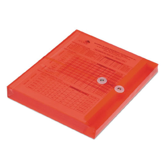 SKILCRAFT String-Tie Side-Loading Expansion Envelope – Red – NSN 7530-01-661-8831 / 7530016618831