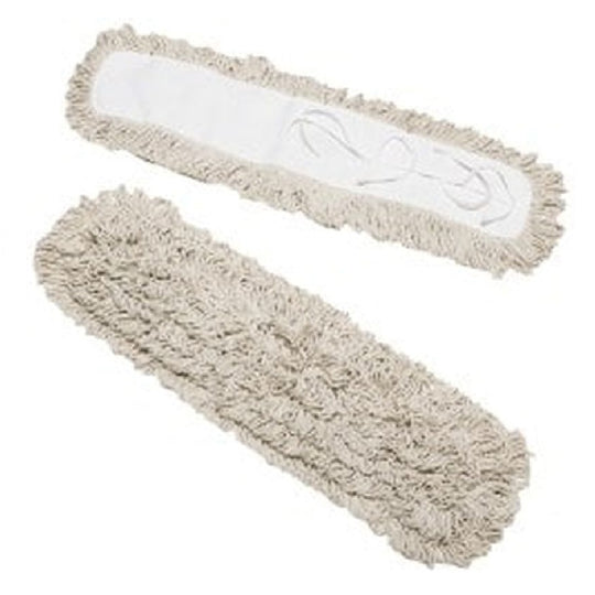 100% COTTON DUST MOP HEAD, FITS 3" x 22" FRAME EA