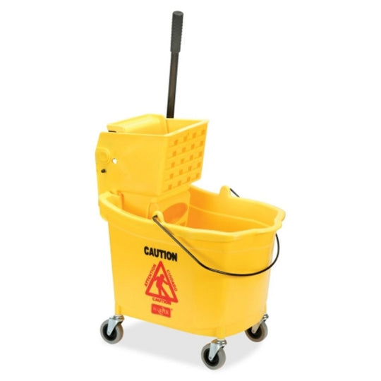 COMBINATION WET MOP BUCKET AND WRINGER, 35 QUART, YELLOW CS