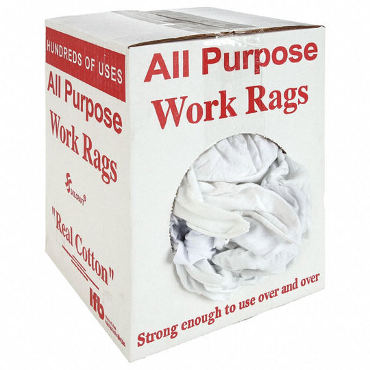 7920014541147 COTTON CLOTH WORK RAGS, WHITE CS