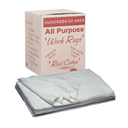 7920014541147 COTTON CLOTH WORK RAGS, WHITE CS