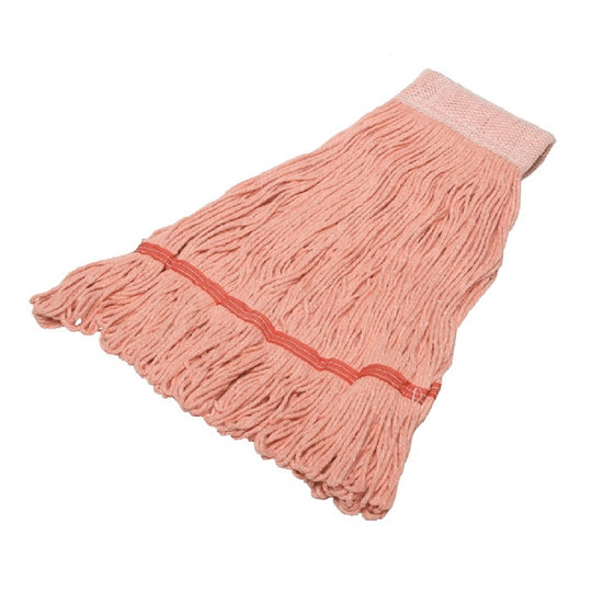 INHIBITOR WET MOP HEAD - ANTI-MICROBIAL - LOOPED END - ORANGE EA