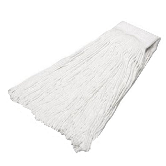 SNOWITE CUT-END FINISHING MOP HEAD, MEDIUM-DUTY, WHITE EA