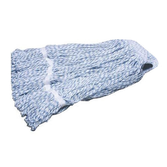 7920015133300 LOOPED END FINISHING MOP HEAD, LARGE, BLUE AND WHITE EA
