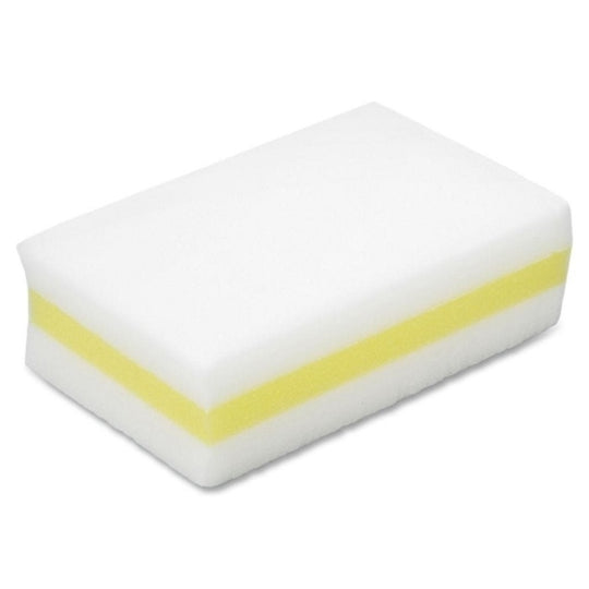 MELAMINE FOAM CLEANING PAD - WHITE/YELLOW BX