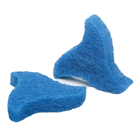 SKILCRAFT NON-SCRATCH SCRUBBER, KITCHEN/BATH - DARK BLUE PK