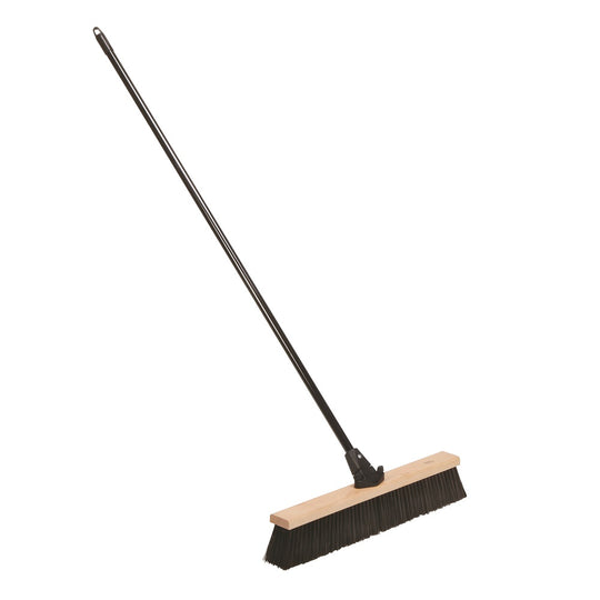 INDUSTRIAL PUSH BROOM, BROWN BRISTLES EA