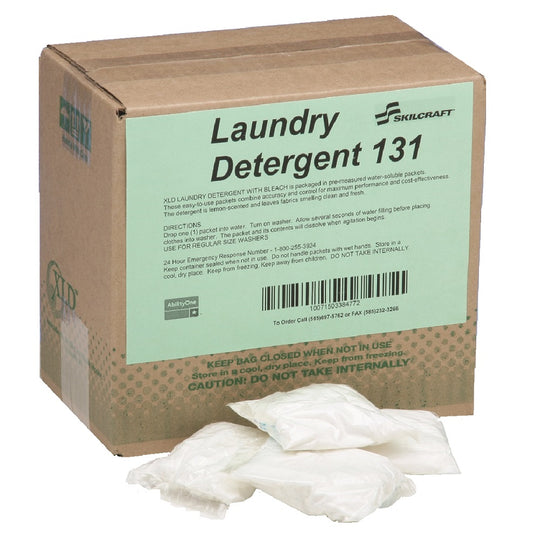 LAUNDRY DETERGENT W/BLEACH, LEMON SCENT - 2 oz POWDER - CS