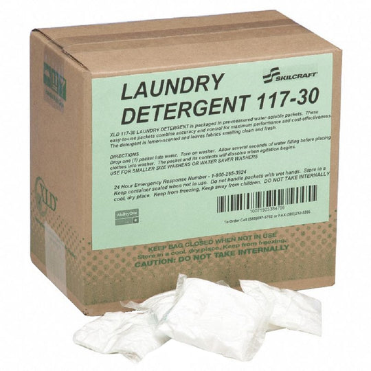7930013672907 XLD LAUNDRY DETERGENT, 117-30 SMALL LOADS, POWER, 1 oz. LEMON SCENT, CS