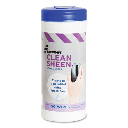 WIPE-A-WAYS COMPUTER SCREEN WET WIPES, 5 x 7 - WHITE EA