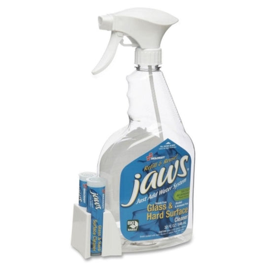 JAWS SYSTEM CLEANING KIT GLASS/HARD SURFACE CLEANER W/REFILLS, CS
