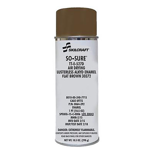 SO-SURE AEROSOL PAINT A-A-2787 -  FLAT BROWN 30372 BX