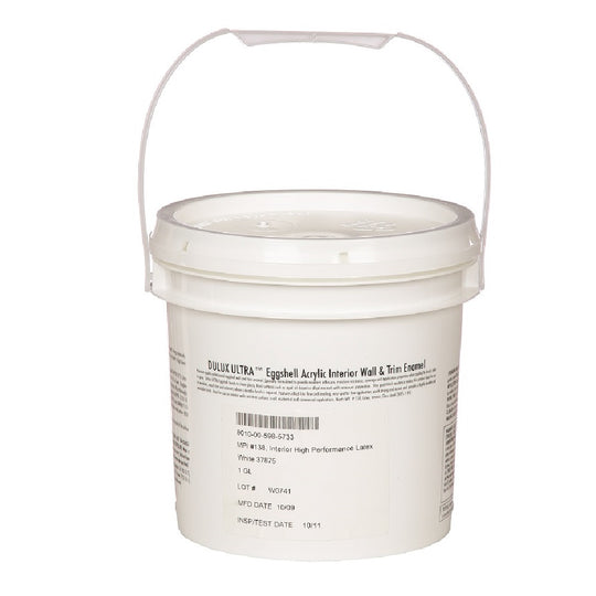 INTERIOR WALL & TRIM LATEX ENAMEL PAINT - FLAT WHITE, 37875 CS