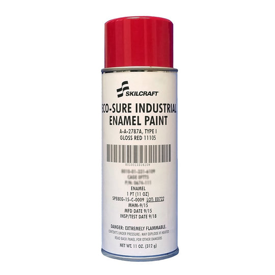 INDUSTRIAL ENAMEL AEROSOL PAINT - GLOSS RED 11105 BX