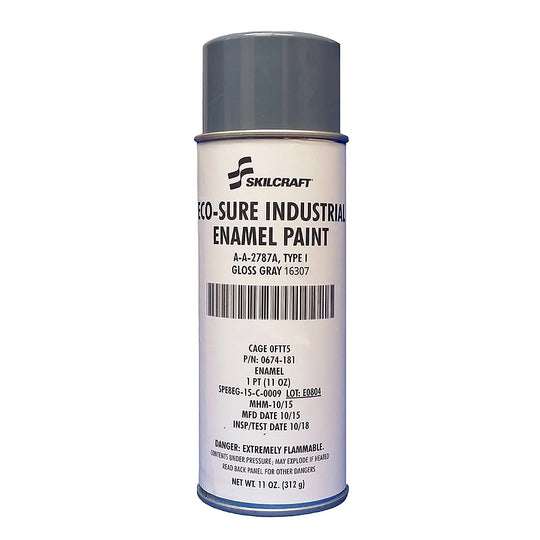 INDUSTRIAL ENAMEL AEROSOL PAINT - GLOSS GRAY 16307 BX