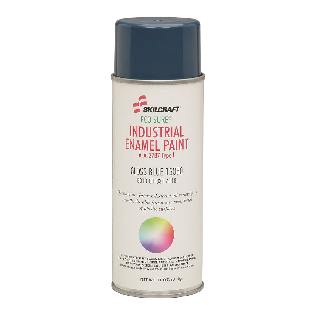 AEROSOL ENAMEL PAINT - GLOSS BLUE, 15080 BX