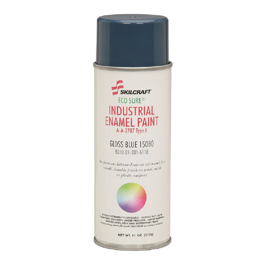 AEROSOL ENAMEL PAINT - GLOSS BLUE, 15080 BX