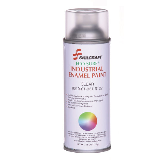 INDUSTRIAL ENAMEL AEROSOL PAINT - CLEAR BX