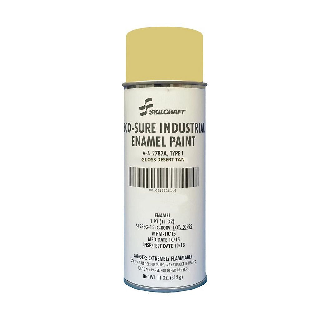 8010015025538 INDUSTRIAL ENAMEL AEROSOL PAINT, GLOSS DESERT TAN BX