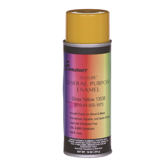 SO-SURE AEROSOL PAINT - GLOSS YELLOW, 13538