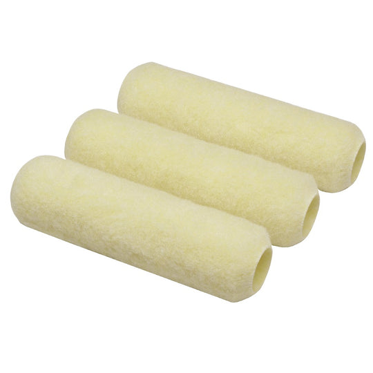 9" PAINT ROLLER COVER, 1/2" NAP KNIT FABRIC - YELLOW - 4/PACK