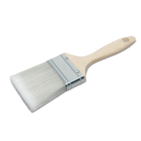 SYNTHETIC FILAMENT, 3" FLAT PAINT BRUSH - HARDWOOD HANDLE EA