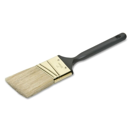 NATURAL BRISTLE, 2" ANGLED SASH PAINT BRUSH, BLACK HANDLE BX
