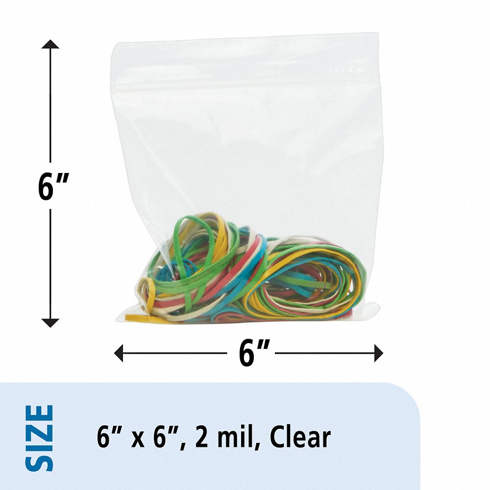 8105008377757 - AbilityOne - NSN8377757 - General Purpose - Seal Closure Bags - Clear Bx