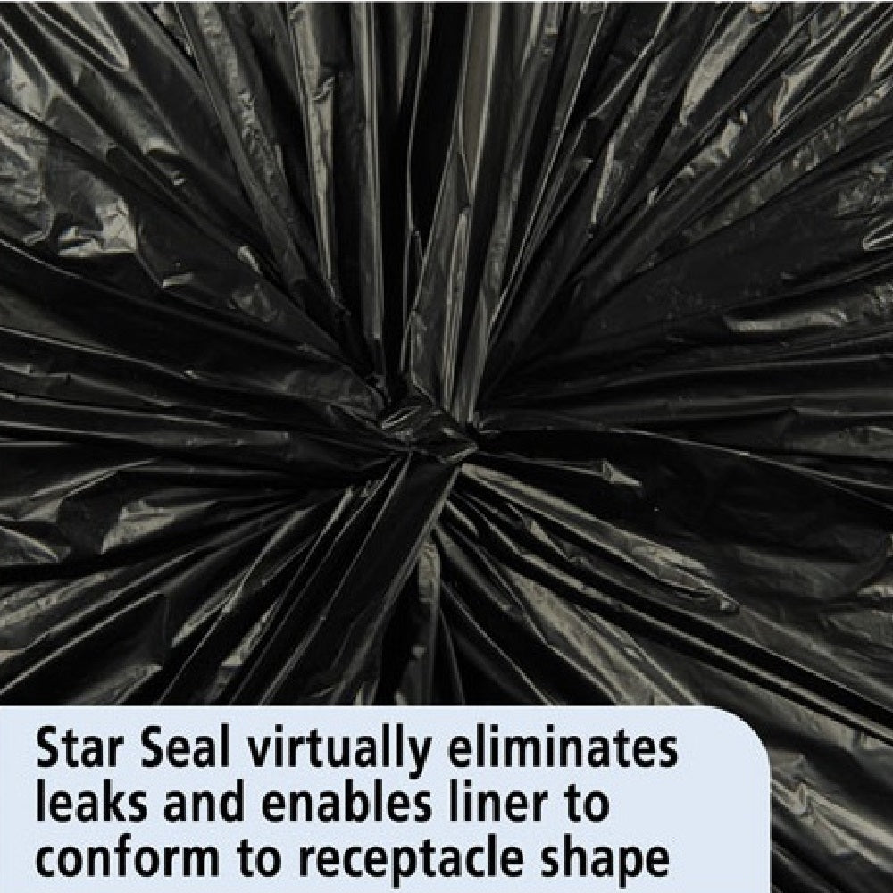 8105013862323 RECYCLED TRASH CAN LINERS, 33 x 40 - BLACK/BROWN CS