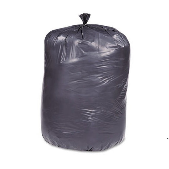 RECYCLED TRASH CAN LINERS, 36 x 58, BLACK/BROWN BX