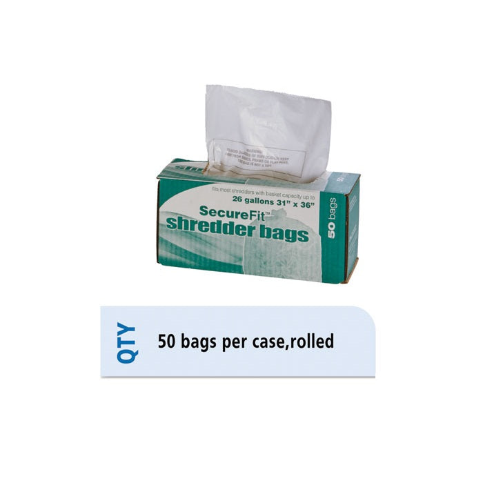 8105013994792 HEAVY DUTY SHREDDER BAGS, 26 GALLON CAPACITY BX