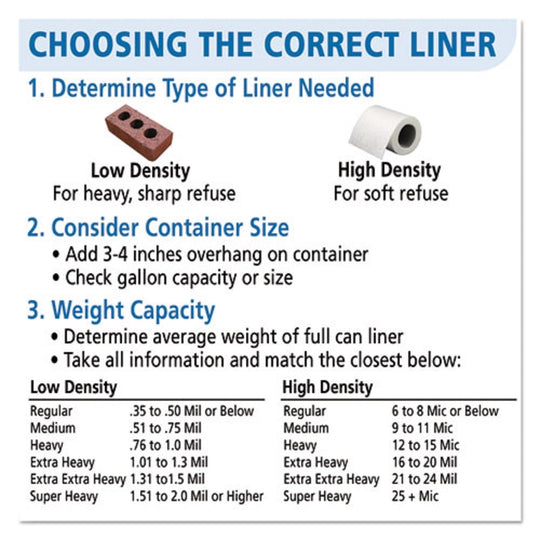8105015171347 ENVISION HIGH DENSITY CAN LINER - NATURAL BX