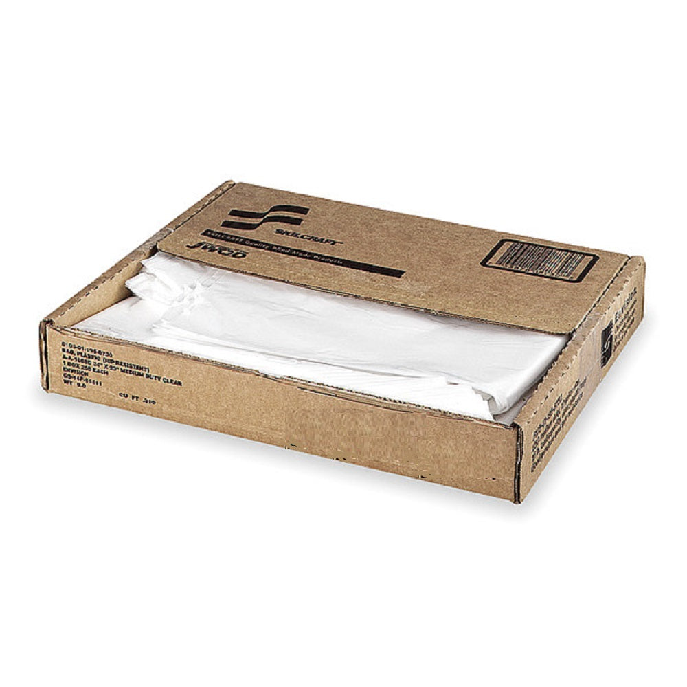 PROPERFORMANCE CAN LINERS, LINEAR LOW DENSITY, MEDIUM DUTY, CLEAR CS