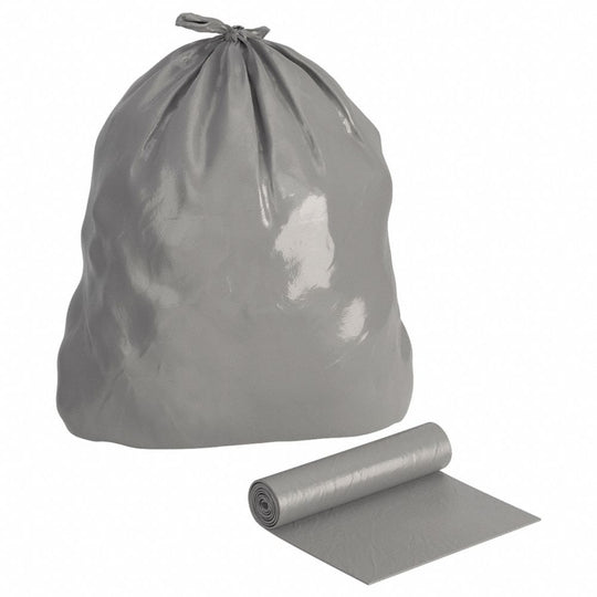 8105015171358 - CORELESS ROLL CAN LINERS, HEAVY DUTY, GRAY  CS