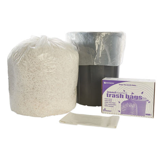 INSECT REPELLENT TRASH BAGS, CLEAR - CS