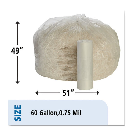 8105015574982 - HEAVY DUTY SHREDDER BAGS, 60 GALLON CAPACITY CS