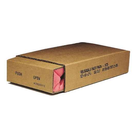 Shipping Box - Slide Pack - 9" x 6" x 2-1/2" - NSN 8115-00-101-7647 / 8115001017647