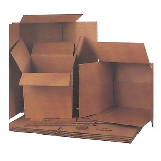 WEATHER RESISTANT, 24" x 24" x 12",  SHIPPING BOXES GRADE V3C, BROWN, CS