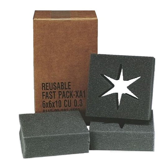 WEATHER RESISTANT VERTICAL STAR PACK SHIPPING BOX, BROWN - 6" x 6" x 10" EA
