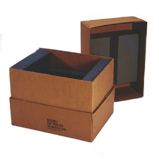 HORIZONTAL STAR PACK SHIPPING BOXES, ELECTRONIC EQUIPMENT, AMPLIFIRER, BROWN EA