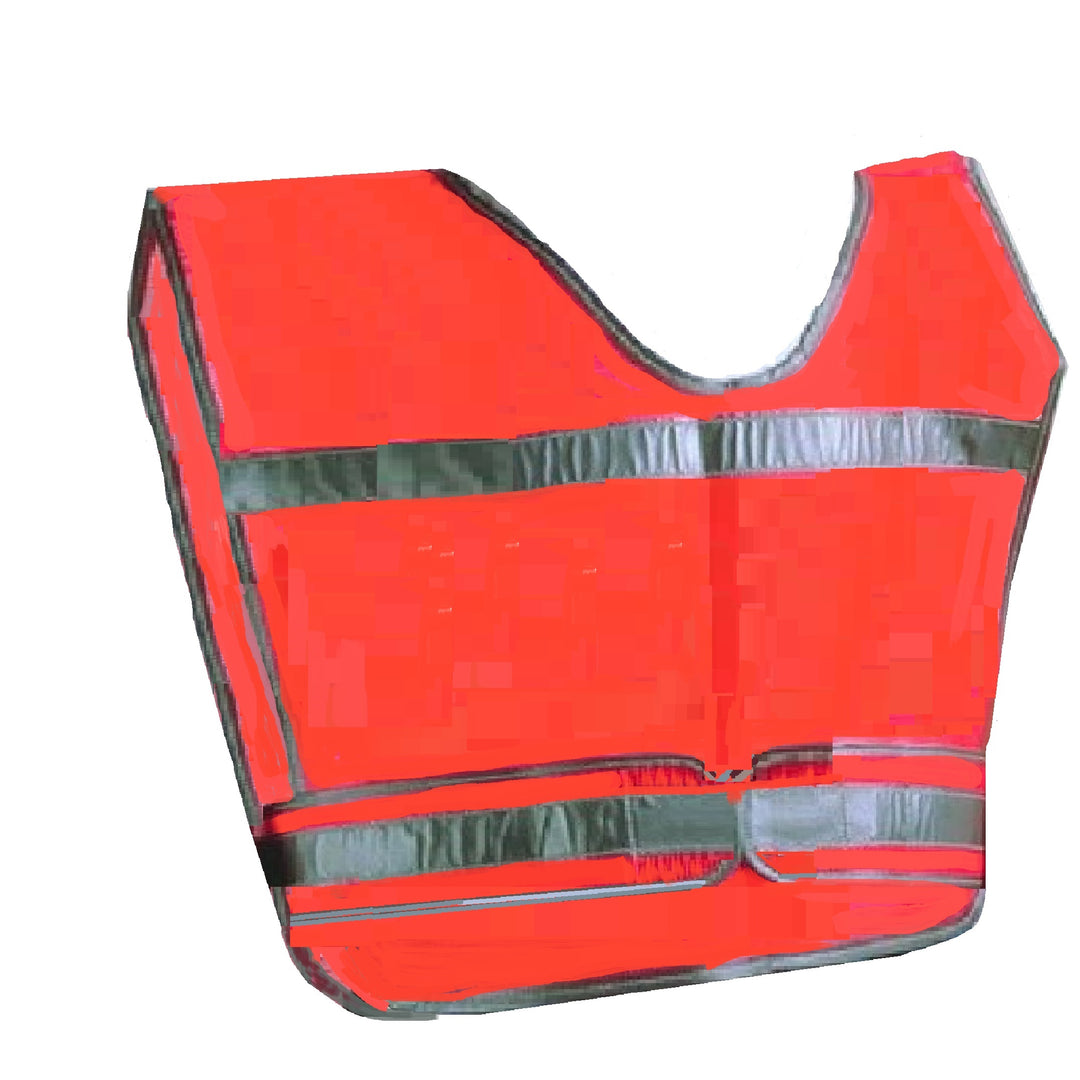8415001774974 AbilityOne NSN1774974 HIGH VISIBILITY SAFETY VEST, ORANGE WITH SILVER REFLECTIVE TAPE BX