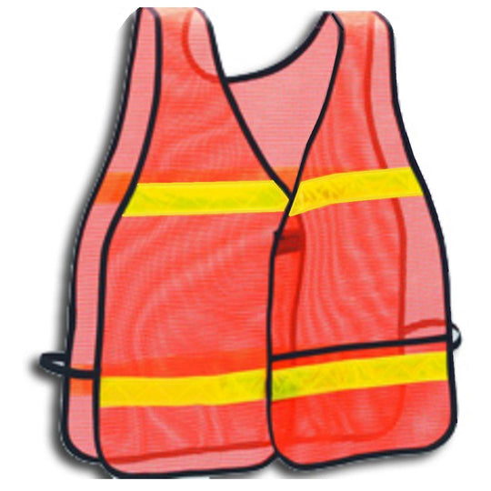 8415013940216 HIGH VISIBILITY SAFETY VEST - ORANGE/YELLOW EA
