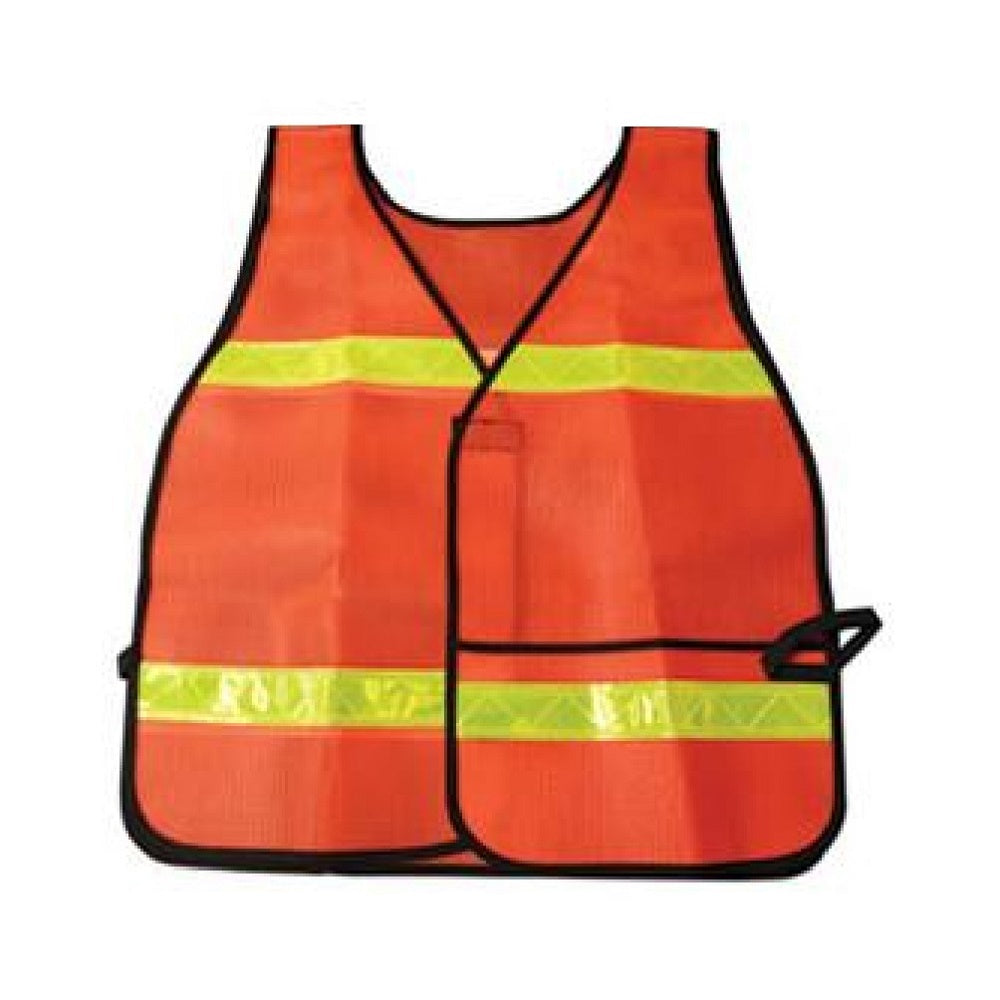 8415013940216 HIGH VISIBILITY SAFETY VEST - ORANGE/YELLOW EA