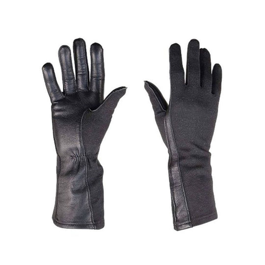 SUMMER FLYER GLOVES, LEATHER, FIRE RETARDANT, SIZE 11, BLACK PR