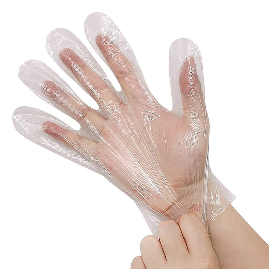 POWDER-FREE POLYETHYLENE FOOD SERVICE GLOVES - CLEAR, LARGE BX