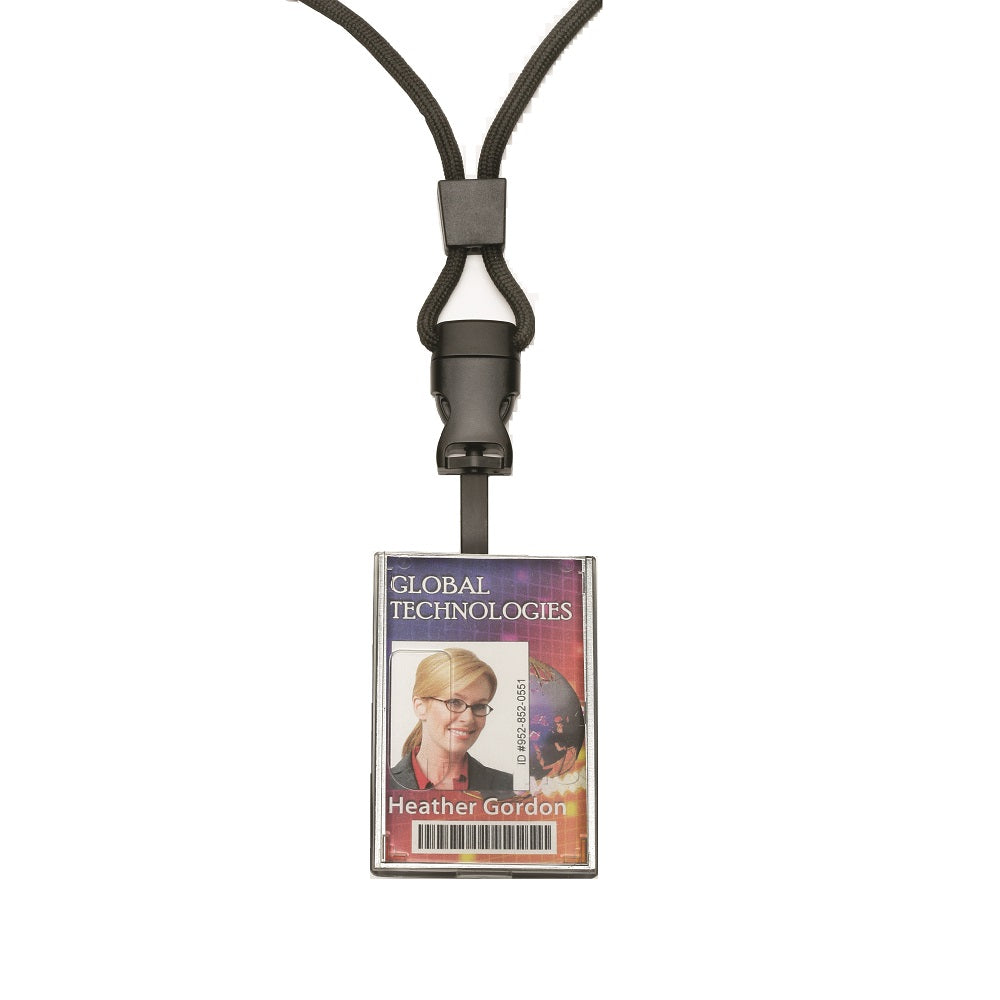 8455-01-613-0195 / 8455016130195 • Smart Card Holder • Cord Style Lanyard • FIPS-201 • Clear • Dozen