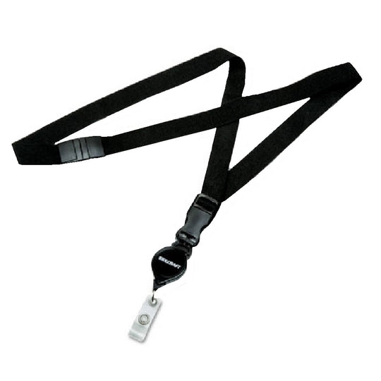 8455016130199 - BREAKAWAY 36" NYLON LANARD, RETRACTABLE REEL, BLACK PK
