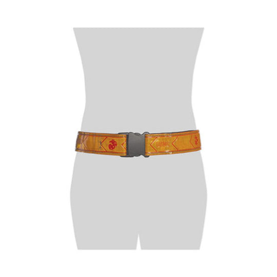 SAFETY REFLECTIVE BELT - MARINE AMBER/SCARLET