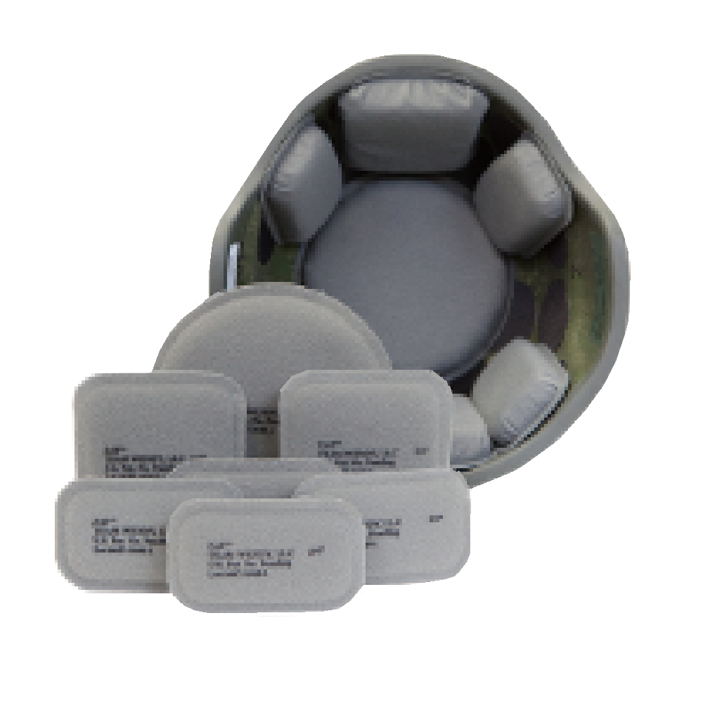 ADVANCED COMBAT HELMET PAD SET, FOLIAGE GREEN PK